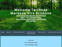 Tablet Screenshot of cheapmarqueehire.net